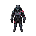 Flux2-Klein cyberpunk birdman pixel art example